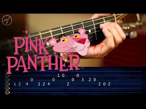 La Pantera Rosa | Guitarra Tutorial TABS | Theme Guitar SUPER FACIL
