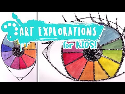 Kids Art Lesson Eyeball Color Wheel 👁🌈🖌, Video Lesson 07 Spring Semester