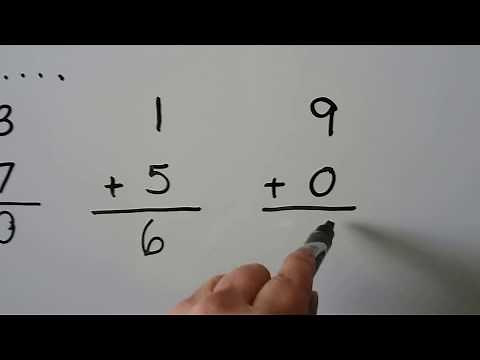 Grade 1 Math 1.8, Addition to 10, adding across and down