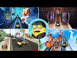 Despicable Me: Minion Rush Ninja Minion Vs All Bosses || PC 4K