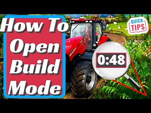 Farming Simulator 22 - How To Open Build Mode