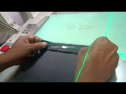 Pocket welt with zipper,RAMBO RM-900S, Automatic pocket welting machine, pocket welt with zipper