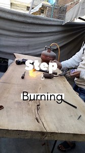 One-of-a-kind masterpiece ~Nature's artistry meets human ingenuity~ This live edge dining table showcases the raw beauty of wood, enhanced with a touch of epoxy magic. Watch the reel to see how it came to life. Contact us: 923004202921📞 #woodworking #InteriorDesign #furniture #artpiece #homedecor | Antique.interior