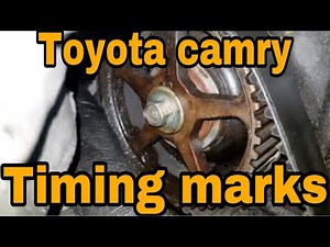 How to Set Timing Marks in toyota camry 2000
