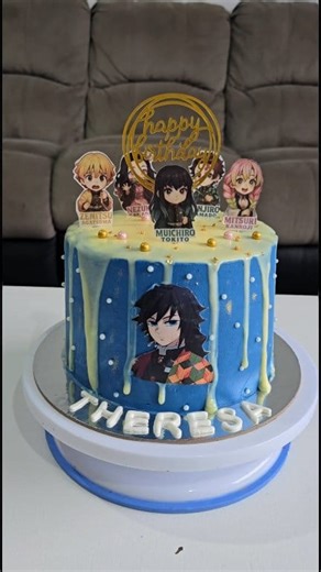 13 reactions · 4 comments | Giyu Tomioka Theme cake | Kunjumalakha | Facebook