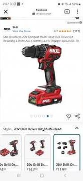 Installation Driver SKIL Brushless 20V Compact Multi-Head Drill Driver Kit