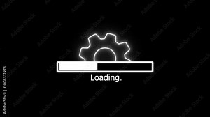 Loading is indicated by a dot. Load dot icons. A set of loading icon