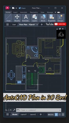 Learn AutoCAD Plan Drawing Step-by-Step | Easy Method