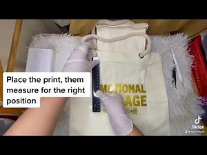 Heat Transfer Vinyl to Canvas Tote Bag using Cricut Mini Heat Press | Part 1