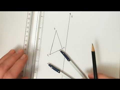 Geometric Construction: Reflection using compass and straightedge