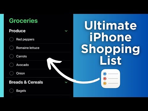 Apple Reminders Hack: Grocery Shop like a Pro