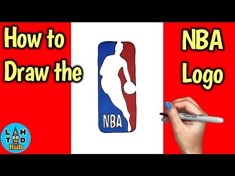 How to Draw the NBA Logo Easy