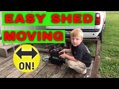 DIY Shed Moving | Moving a Shed on a Trailer