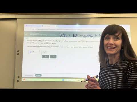 ALEKS Solving Moles-to-Moles Limiting Reactant Problems (AP/IB/CE/College Chemistry)