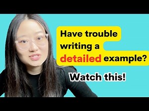 how to write a *detailed* example in ielts writing task 2
