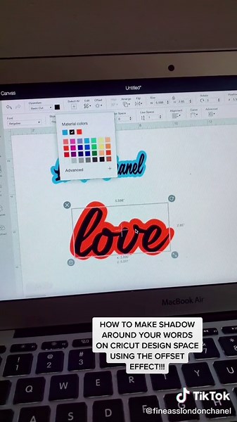 How to make a shadow around your words on cricut design space! #cricutprojects #cricuthacks #cricuttutorials#ChewyChattyPets #Cricut#voiceeffects