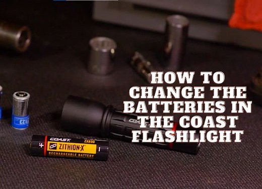 How to change the batteries in the Coast G32/HP7/HP550 flashlight? - Tactical Flashlights