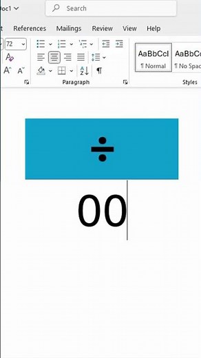 Type Division Symbol (Obelus) with Keyboard Shortcut! #shorts