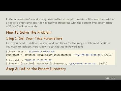 How to Filter Files by Timespan in PowerShell