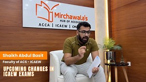 Big News for ICAEW Students!  The ICAEW exam structure is evolving — the number of papers is reducing from 15 to 14! ✍️✨  Wondering what this means for your journey to becoming a Chartered Accountant?  Watch the full video for all the details and insights!  Share your thoughts in the comments and tag your fellow students. #ICAEWUpdates #ExamChanges #CharteredAccountantJourney #ICAEWExam #ProfessionalGrowth | Mirchawala's Hub of Accountancy | Facebook