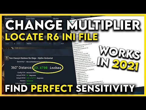 [2024] Change your Mouse Multiplier & Locate ini file | Rainbow Six Siege