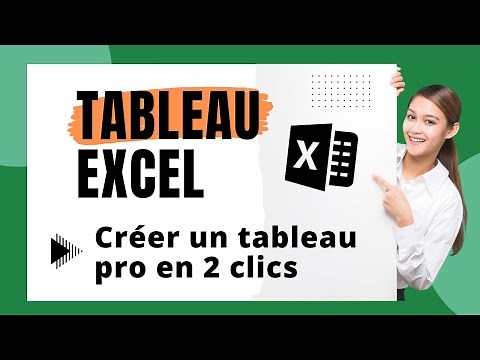 How to create a TABLE in EXCEL