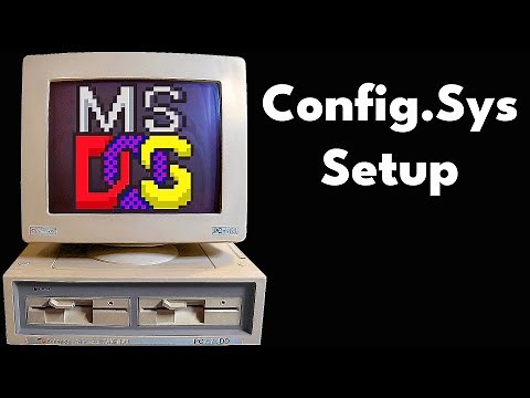 Creating a Basic Config Sys File for MS DOS