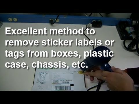 How to remove a sticker label using hair dryer
