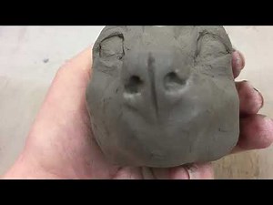 How to model a dogs head from clay
