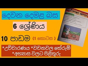 Grade 6 | Tamil textbook | Lesson 10