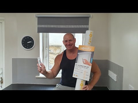 Somfy motorised blind kit with remote,installation & demo