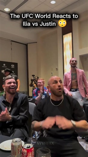 UFC Fighters React to Ilia Topuria vs Justin Gaethje 🔥