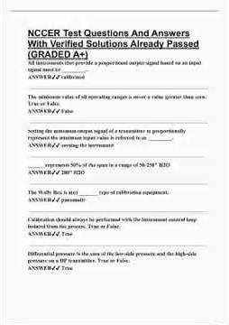 NCCER Test Questions And Answers With Verified Solutions Already Passed GRADED A video