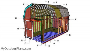 10x20 Gambrel Shed Roof Plans | MyOutdoorPlans