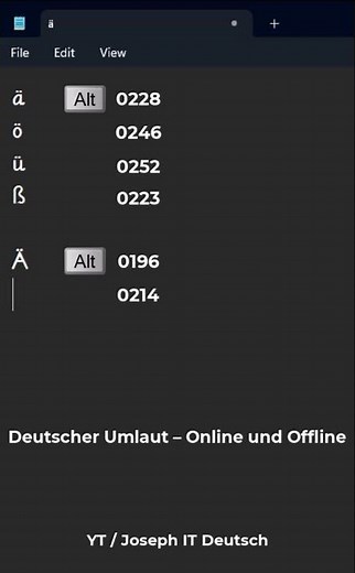 ⌨️Deutsch Umlaute tippen – schnell & einfach!