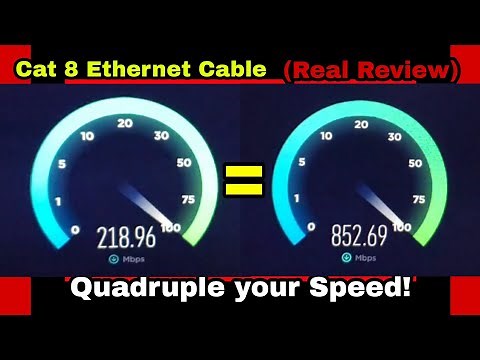 Cat 8 Ethernet Cable (Real Review) Quadruple your Speed!