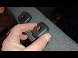 Ford Cmax, Focus rear headrest (no button) removal