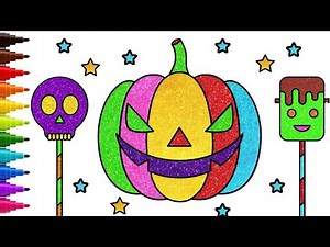 How To Draw Spooky Scary Halloween Pumpkin🎃 | Step By Step | Easy Drawing For Kids | Chiki Doodle
