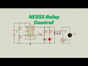 How to Control a Relay Using a Push-Button and NE555 Timer in Proteus | Simple On/Off Circuit