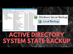 Easy System State Backup for Active Directory Domain Controllers