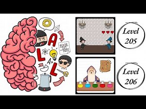 Brain Test All Star : Level 205 , 206 – How to Solve? (Walkthrough