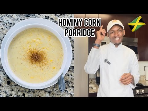 🥣🇯🇲 Traditional Jamaican Golden Hominy Corn Porridge | Creamy, Sweet & Comforting Recipe