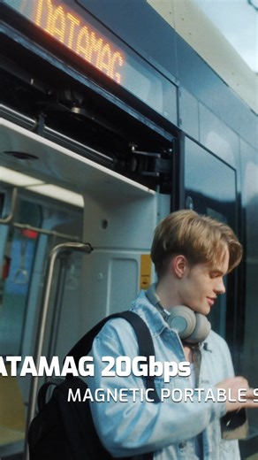 Here comes MSI's first magnetic portable SSD -- DATAMAG 20Gbps! With up to 4TB of storage✔️ blazing 20Gbps speeds✔️ pocket-sized✔️ and a magnetic snap design✔️ it's never been easier to take your workflow anywhere🌟 Are you ready to Snap & Go? 🚀 DATAMAG 20Gbps: msi.gm/DATAMAG_20 #DATAMAG #SSD #PortableSSD #MSI | MSI Gaming