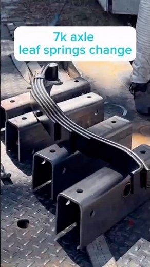Trailer 7K axle leaf spring replacement #trailer #spring #carhauler #mechanic #trailerrepair