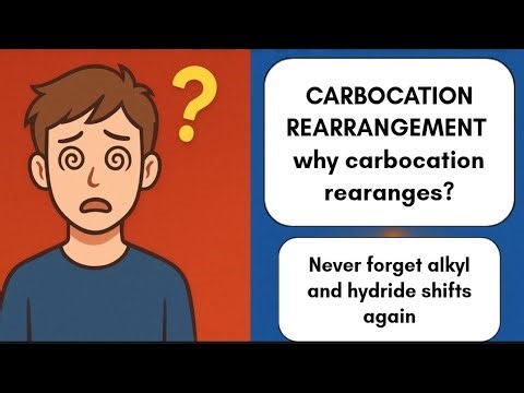🔥 Why Carbocation Rearranges? Secret Logic Behind Hydride & Methyl Shift!