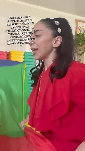 23K views · 182 reactions | Fun game idea with a parachute. You can play the shark game inside as well as outside. My kids had a lot of fun. You can also use any other song to this game.#preschoolers #toddlerlearning | Lenas Little Ones | Facebook