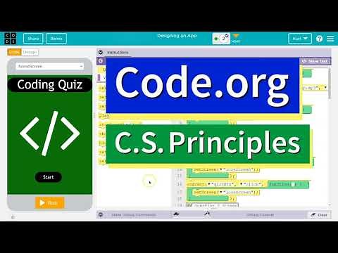Code.org Lesson 7 Project Designing an App Part 2 | Answer Tutorial | Unit 3 CS Principles