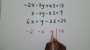 Row reduction | Jacob Sichamba Online Math