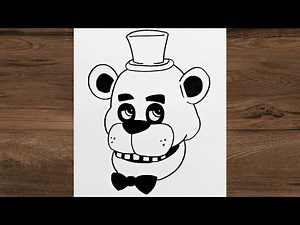 How To Draw FREDDY FAZBEAR - Five Nights at Freddy's │ EASY drawing for beginners │ FNAF Drawing