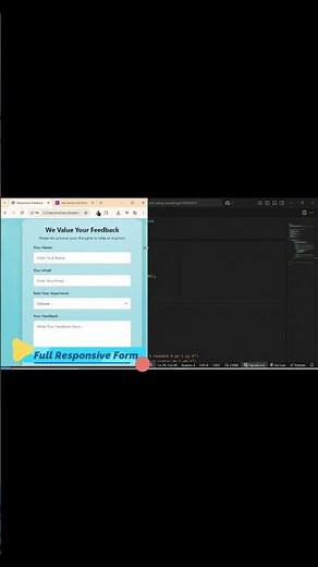 Feedback form using Bootstrap 5 | Responsive Feedback Form | #feedback form